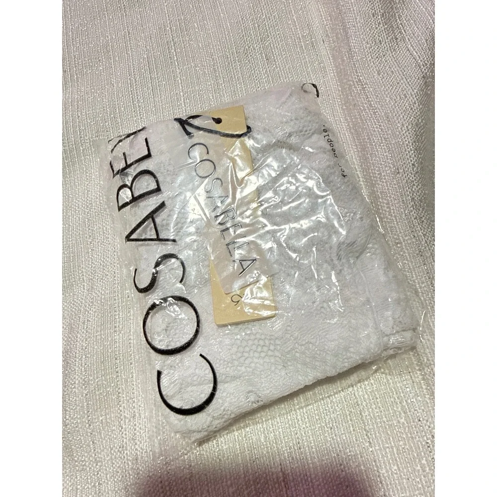 Cosabella Never Say Never Lace Brief White Underwear Soft Stretch‎ Comfort S NEW